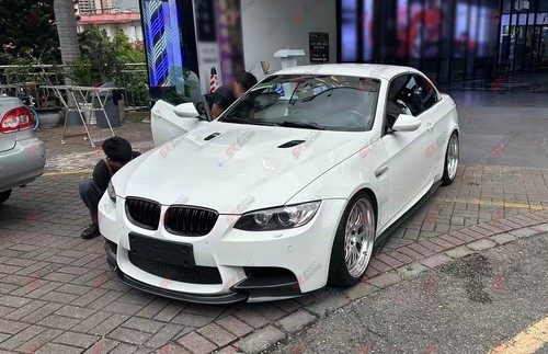 Carbon Fiber Front Bumper Lip/Dry Carbon Side Splitter Kits Fits BMW M3 E92 E93 - Picture 14 of 18
