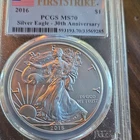 2016 Silver American Eagle MS-70 PCGS First Strike Toning!