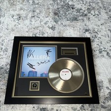 The Killers Hot Fuss Signed 24K Gold Plated LP Framed Display w/ COA