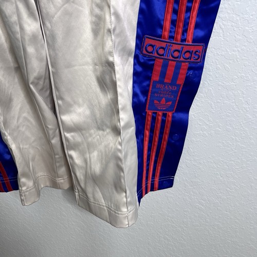 adidas Originals Trainingshose Damen 3X Satin Adibreak 90s Creme Druckknopf Seiten - Bild 2 von 13