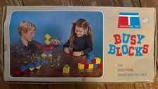 Vintage Tupperware Toys Busy Blocks Alphabet Blocks Figures 1971 Dart Industries