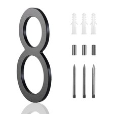 Pantaqi 8 Inch Floating House Numbers Outside Modern, Large Address Number