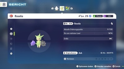 Shiny #315 Roselia PVE ZA 6IV | Pokemon Legenden: Z-A