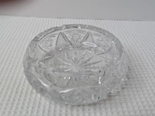 Cut Glass Crystal Ashtray Vintage Cigarettes Cigars Round Heavy Several Patterns
