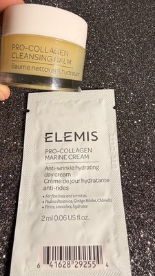 Lot Of 2 Elemis Items: Pro-collagen Marine Cream & Pro-Collagen Cleansing Balm