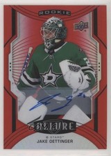 2020-21 Upper Deck Allure Rookie SP Red Rainbow Jake Oettinger #133 Auto 5b7