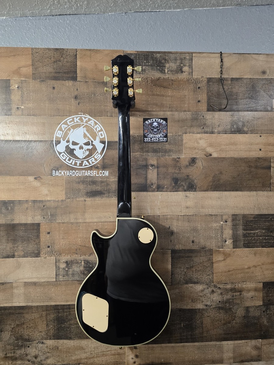 美品❣️Epiphone Les Paul Custom Ebony Epiphone Les Paul Custom Electric Guitar - Ebony | Sweetwater