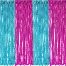 Junkin 100 Pieces Gender Reveal Beads Supplies 5mm Mardi Gras Beads Necklace,...