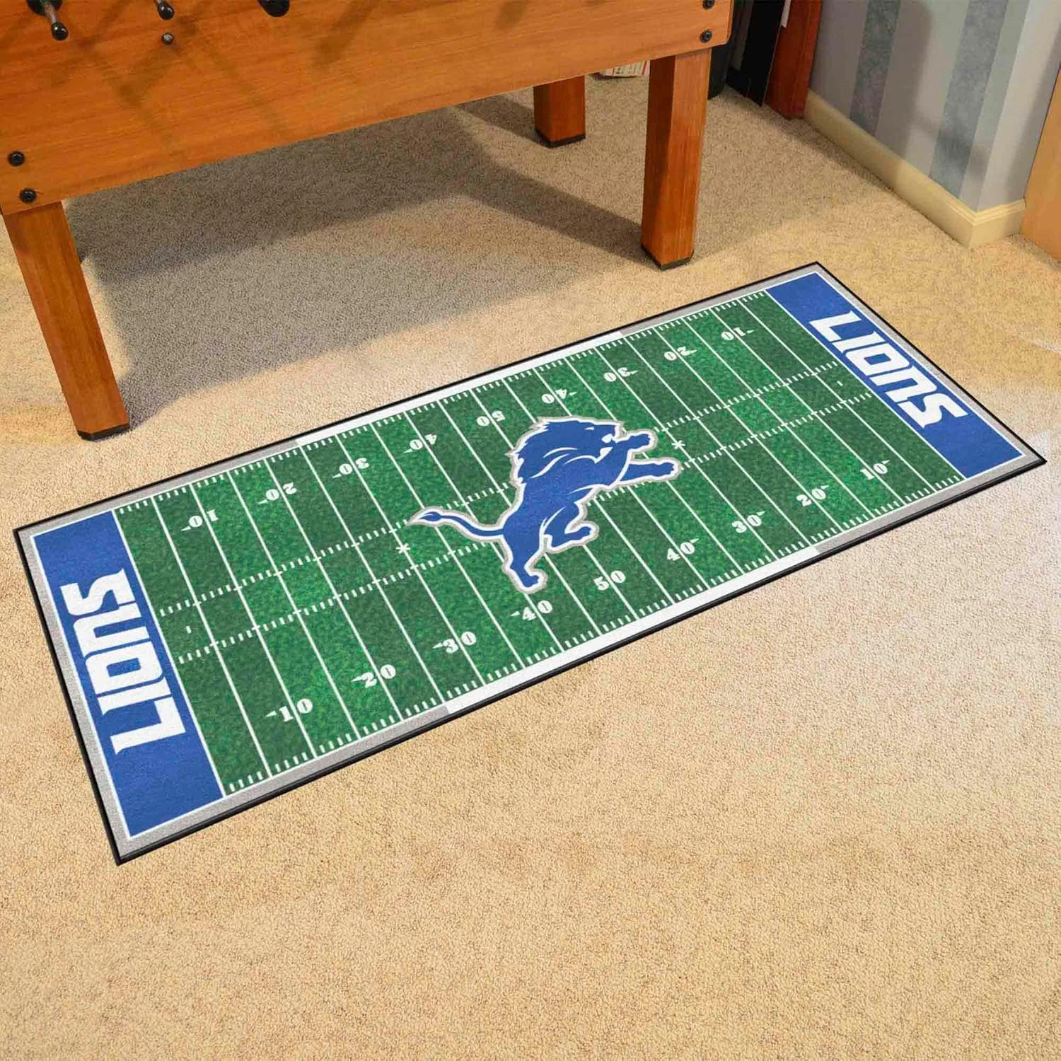 7351 Detroit Lions Field Runner Rug - 30In. X 72In.
