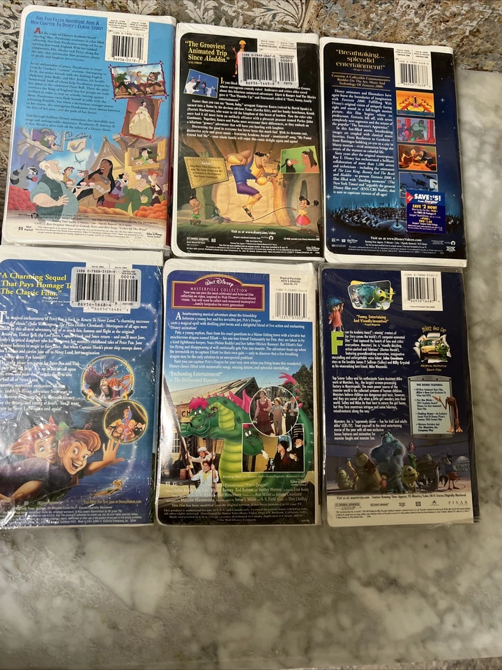 🔥🔥Factory Sealed Walt Disney VHS Movies Lot (Rare) 10 Dollars Each 🔥🔥 Foto 2 de 4