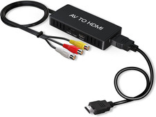 RCA to HDMI Converter AV to HDMI Adapter 1080P Composite to HDMI Support PAL