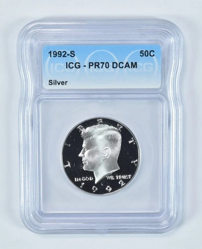 1992-S Kennedy Half Dollar Silver PR70 DCAM ICG *4709