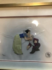 Authentic Walt Disney Cel Snow White and Grumpy Limited Edition Rare COA Disney