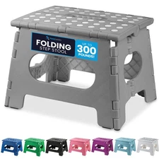 Handy Laundry Folding Lightweight Step Stool - Sturdy Enough to Support Adults