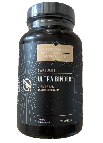 Quicksilver Ultra Binder 120 Capsules, Universal Toxic Binder Sealed Exp 11/2027