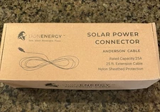 LION ENERGY 25 ft Solar Power Connector Anderson Extension Cable