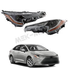 New For 23-24 Toyota Corolla L LE Base  Left+Right LED Headlight Lamp Assembly