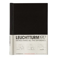 LEUCHTTURM1917 - PEKA Springback Binder (Black) - Holds 150 Sheets of Paper