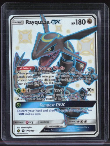 2019 Pokemon Celestial Storm Hidden Fates Ultra Premium #177a Rayquaza GX