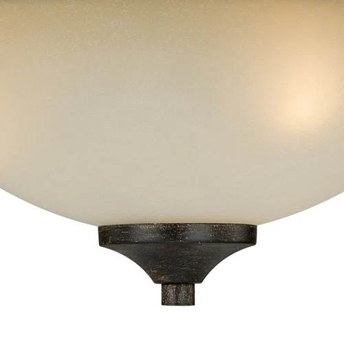 Vaxcel Lighting C0077 Halifax 2 Light Semi-Flush Indoor Ceiling - MultiColor - Picture 3 of 9