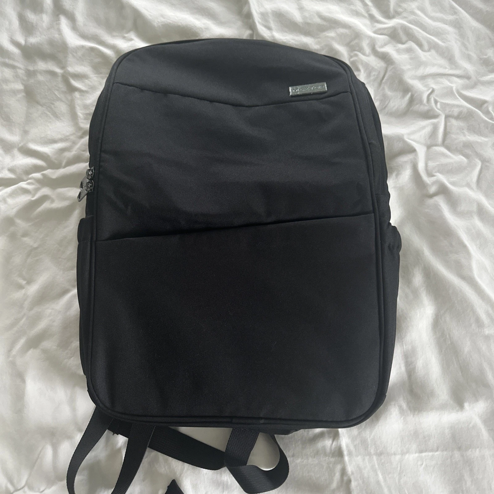 NEW MAXTOP Black Backpack with Multiple Compartments, Padded, Pockets NWOT!!