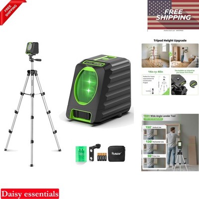 Laser Level with Tripod 150Ft Self-Leveling Cross Line Green Laser Tool for C...