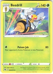 Beedrill 004/073 Champion's Path Uncommon Pokemon Card