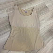 SPANX by Sara Blakely Women's Shaping Tank Beige XL Built-in Camisole