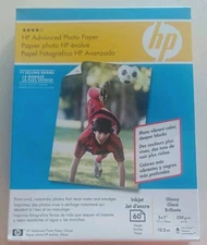 HP Advanced Glossy Photo Paper | 60 Sheets | 5 x 7 in | Q8690A