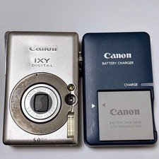 Canon IXY DIGITAL 55 Silver Compact Digital Camera Tested Working Japan