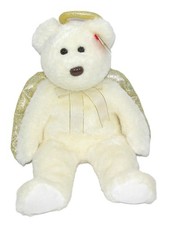 15" Ty Beanie Buddy HALO II Angel Bear Plush Toy Stuffed Animal