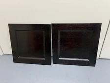 Banana Republic Wood Wall Panels Set of 2 – Dark Brown Display Decor 18x18”