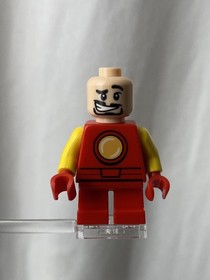 LEGO Minifigure sh0362 Iron Man Short Legs 2017 Mighty Micros 76072 Marvel Rare