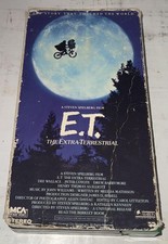 Vintage E.T. The Extra-Terrestrial VHS Tape MCA Home Video PG SciFi Family Movie