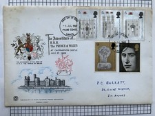 GB QE11 Commemorative  Cover Investiture of The Prince of Wales July 1st 1969