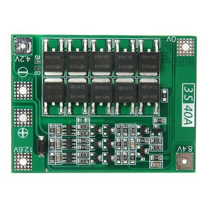 3S 40A BMS Schutzplatine Lithium Akku 18650 26650 LiPo 12,6V Überladungsschutz