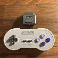 8Bitdo SN30 Wireless Controller for SNES Super Nintendo W/ Adapter Dongle