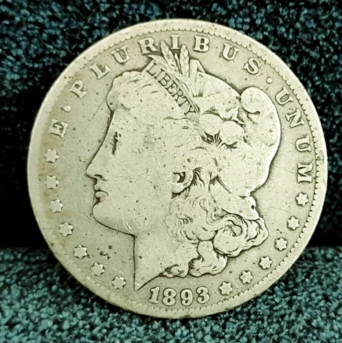 1893 Morgan Dollar VG in Grade No Problems Key To The Series