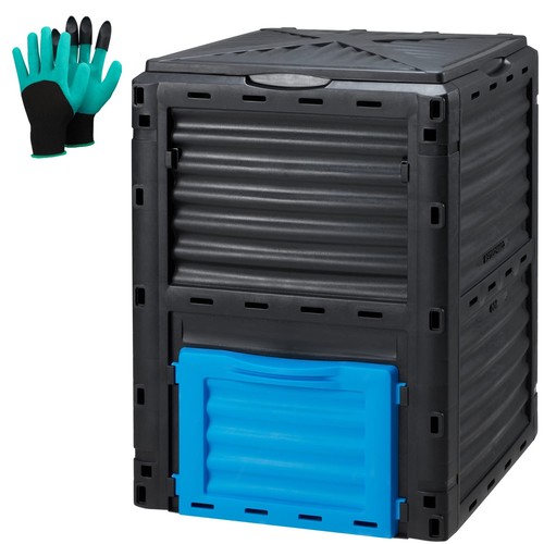 Garden Compost Bin 80 Gallon (300L) Large, Outdoor Composter from PP Material...