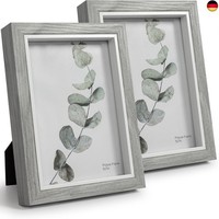 Afuly 13X18 Bilderrahmen Grau Shabby Holz Fotorahmen Schreibtisch Oder