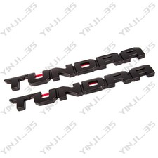 2pc Door Tundra Overlay Blackout Emblem Badge Fit 2014-25 Tundra Sr5 4x4 Limited