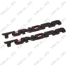 2pc Door TUNDRA overlay BLACKOUT EMBLEM BADGE Fit 2014-25 Tundra SR5 4X4 Limited