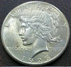 US 1926 Peace Dollar  **
