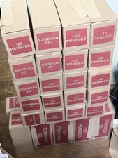 Unsearched, Unopened, SEALED Box Of Pennies $25 Face Value, Rare Discontinued+