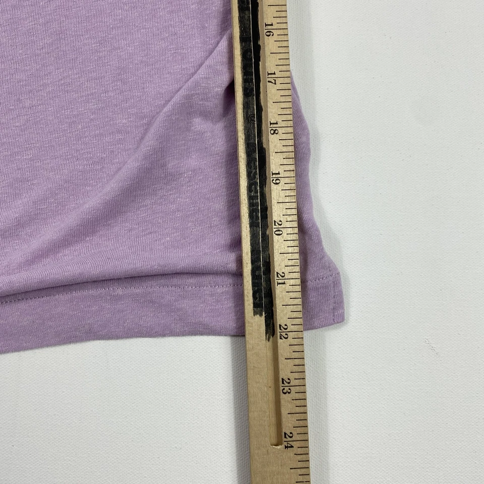 Madewell Tank Top Womens XS Purple Linen Blend V Neck Knot Strap Sleeveless - Изображение 3 из 4