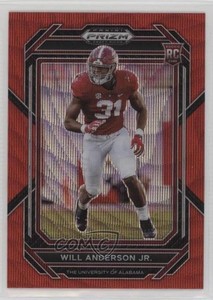 2023 Panini Prizm Draft Picks Ruby Wave Prizm Will Anderson Jr #162 Rookie RC