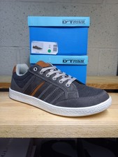 Baskets Tennis Chaussure Homme - 40 et 41 - Gris Marron Blanche - Déstockage