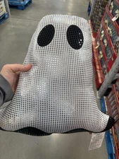 Member's Mark Indoor Accent Pillow Halloween Ghost Shaped Sequin Decor Throw