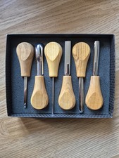Beavercraft SC05 Wood Carving Set with 6 Palm Chisels