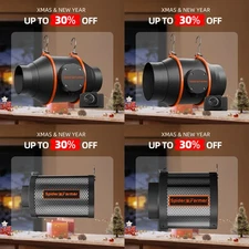 Spider Farmer 4" 6" Air Carbon Filter/Inline Fan with Controller for Grow Tent